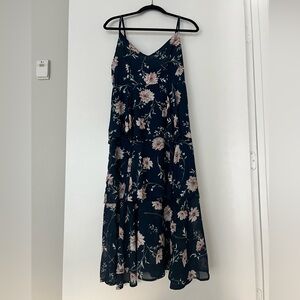 Apricot floral dress